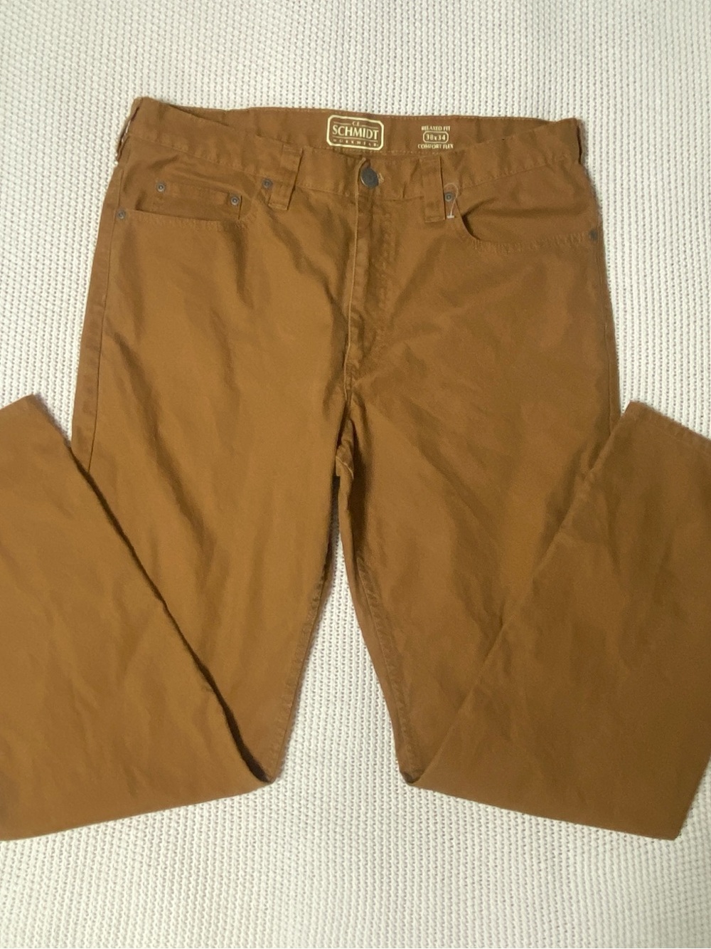 CE Schmidt Workwear Men's Tan Chinos - Classic Straight Fit